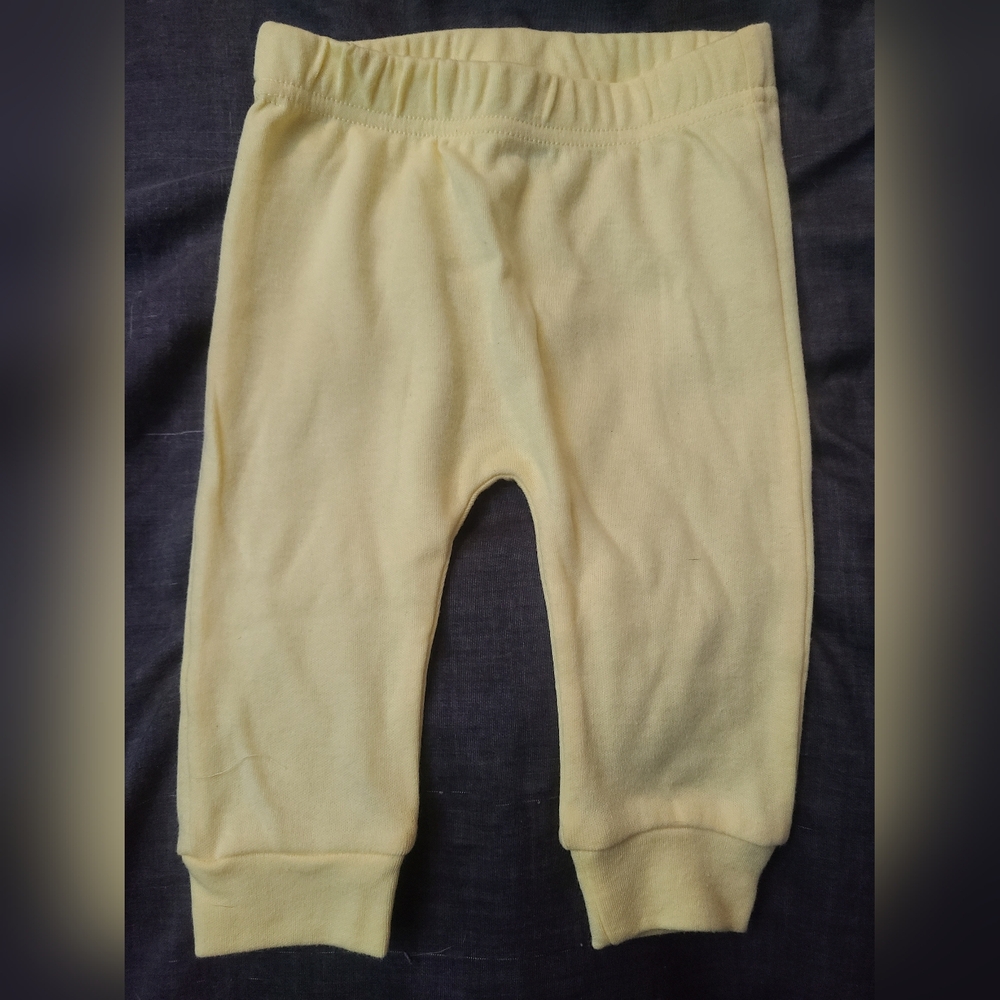 Yellow kidgets 0-3 months pants